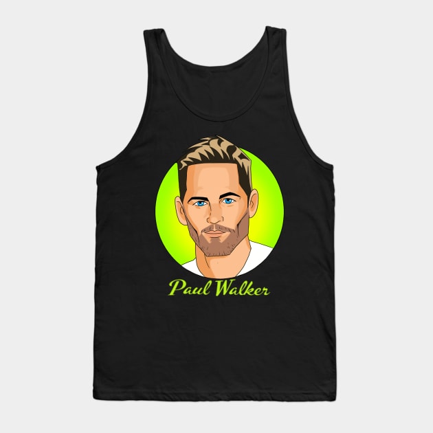 Paul Walker Tribute Art Tank Top by AndrewKennethArt